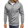 Leonidas - Herren sweatshirt mit kapuze und reißverschluss