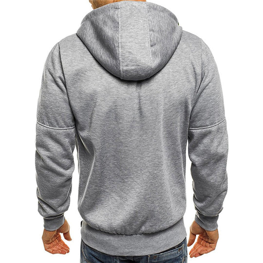 Leonidas - Herren sweatshirt mit kapuze und reißverschluss