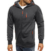 Leonidas - Herren sweatshirt mit kapuze und reißverschluss