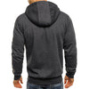 Leonidas - Herren sweatshirt mit kapuze und reißverschluss