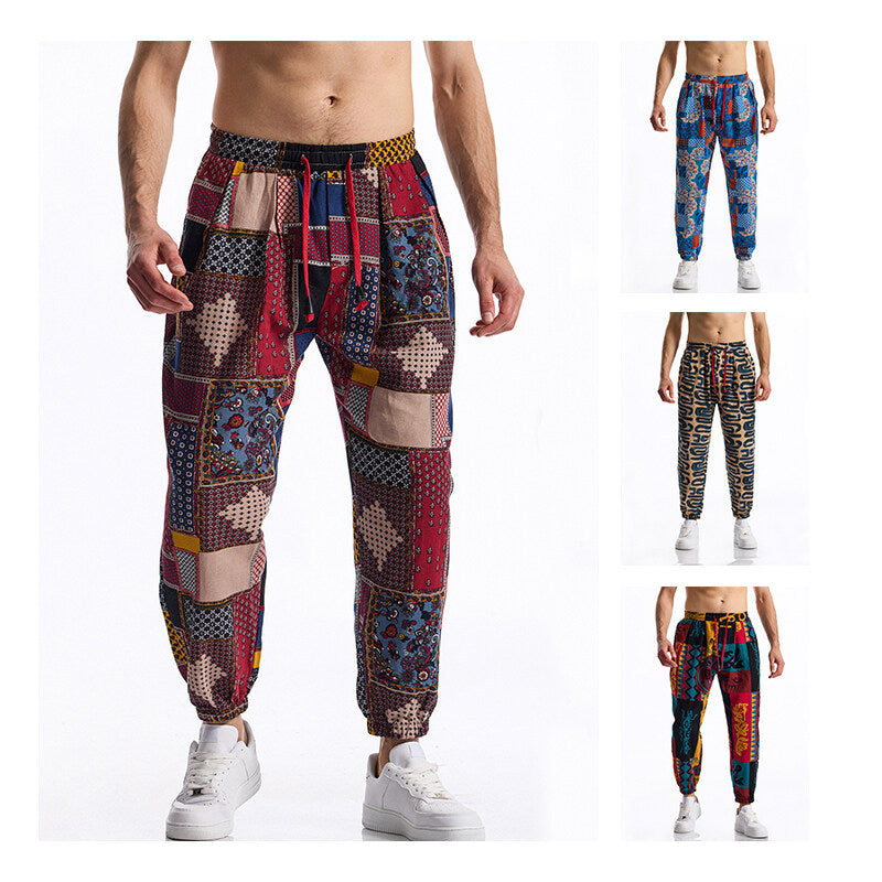 Jogginghose mit Patchwork-Design für Herren