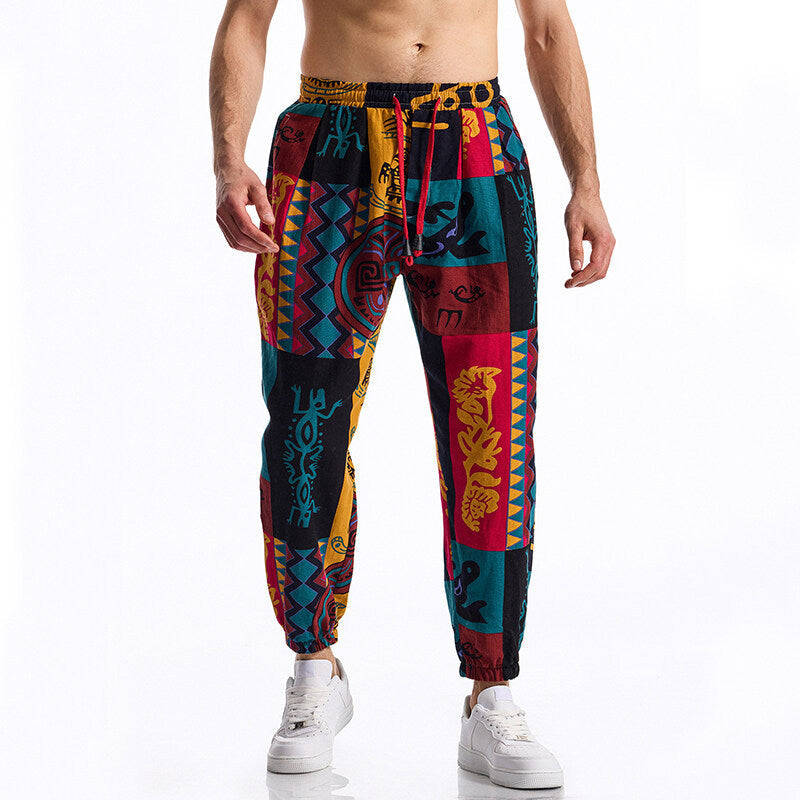 Jogginghose mit Patchwork-Design für Herren