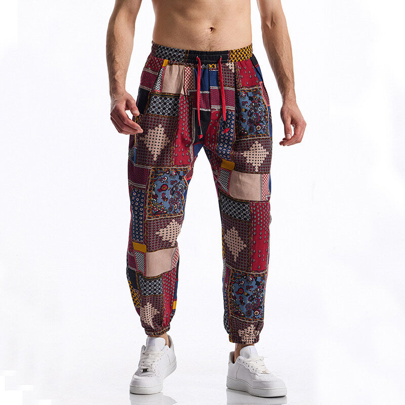 Jogginghose mit Patchwork-Design für Herren