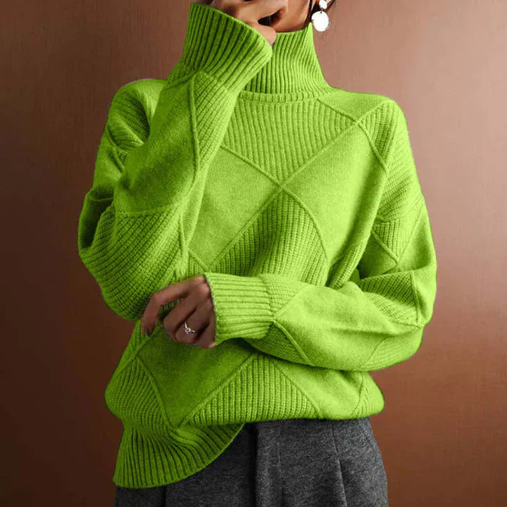 Diana - Lässiger Schlichter Strickpullover