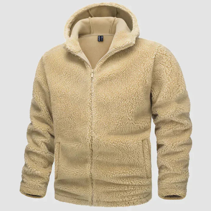 Kieran - Herren fleece-jacke mit kapuze