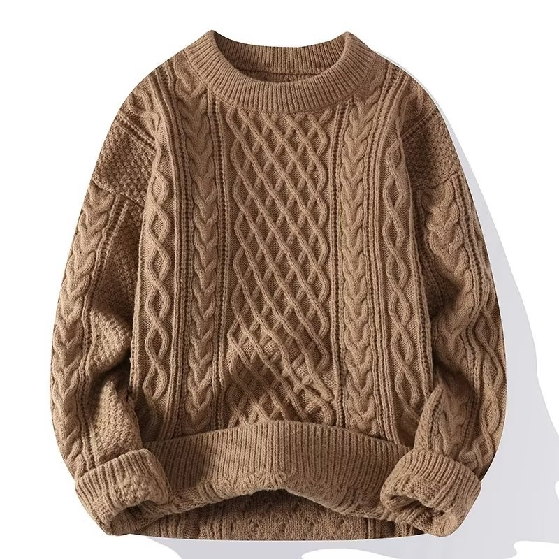 Klassischer Strickpullover für Damen mit lockerer Passform