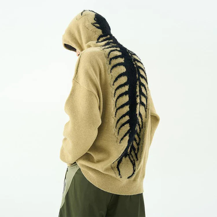 Leo - Gestrickter Tausendfüßler-Hoodie