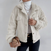 Eleganter Teddy Mantel für Damen, kurz