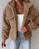 Kurzer Teddy Mantel für Damen