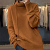 Leslie - Strickpullover mit langen armeln und stehkragen