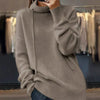 Leslie - Strickpullover mit langen armeln und stehkragen