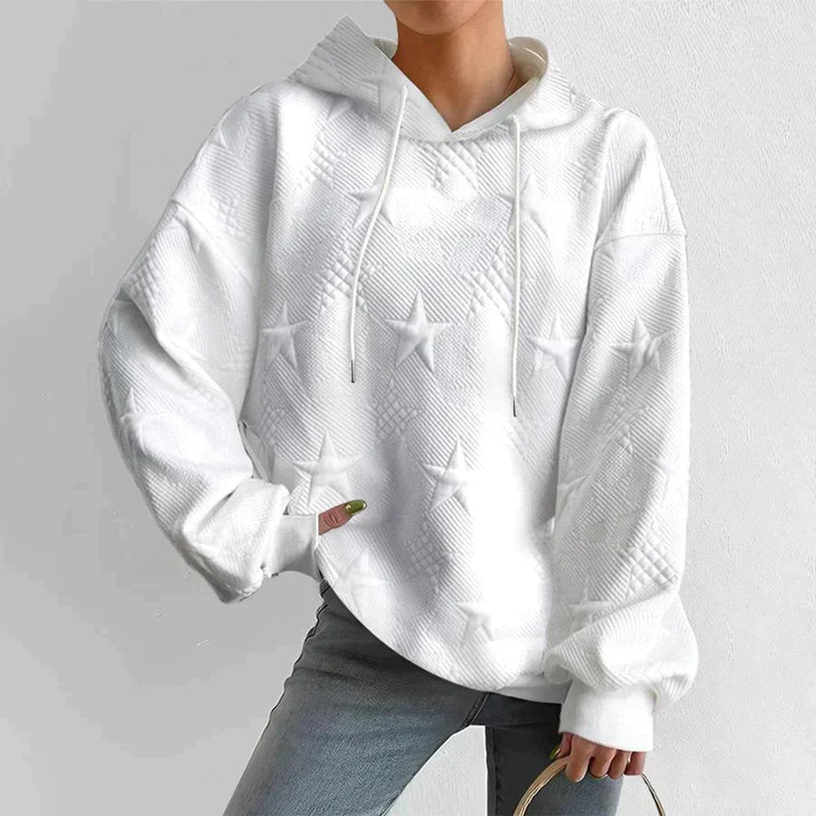 Andrea - Damen Hoodie Mit Sternenstickerei