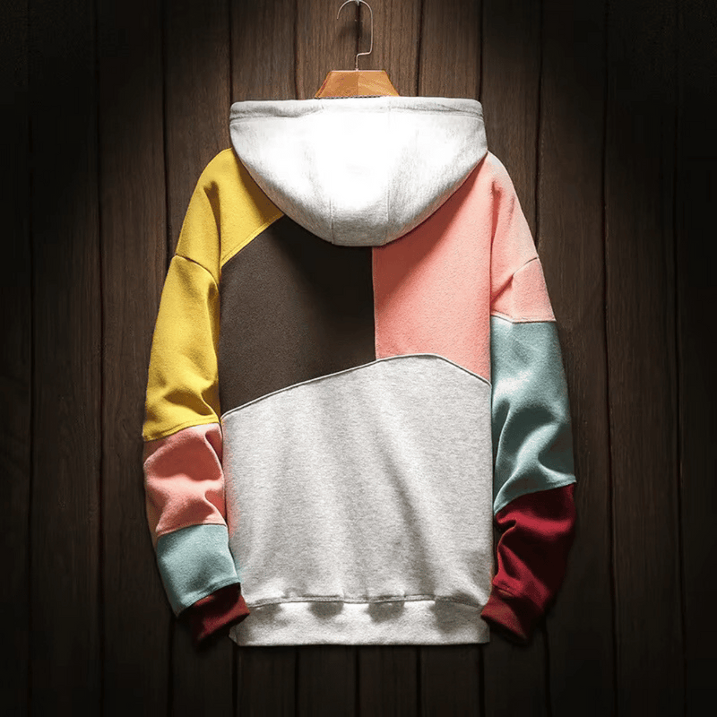Langarm Kapuzenpulli mit Kängurutasche für Herren
