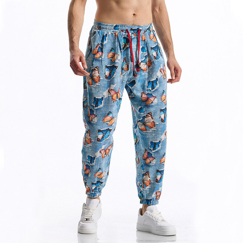 Lässige Freizeithose mit Muster für Herren