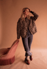 Leichte Bomberjacke mit Leopardenmuster