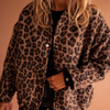 Leichte Bomberjacke mit Leopardenmuster