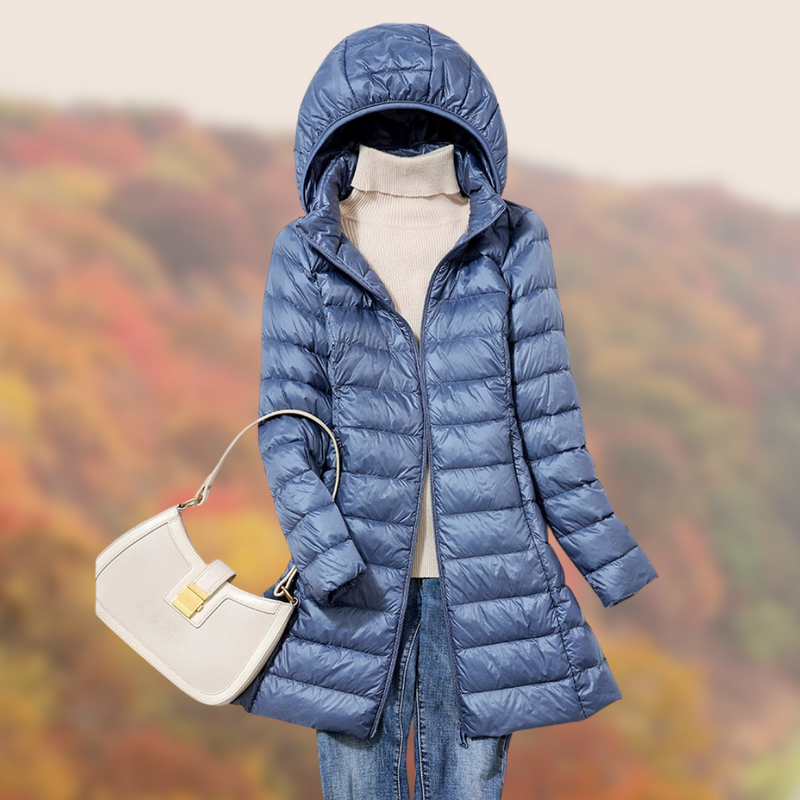 Leichte Regenjacke für Damen mit Kapuze