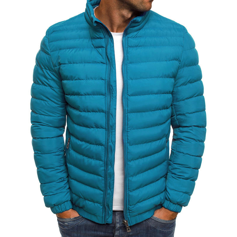 Leichte Steppjacke mit Stehkragen für Herren