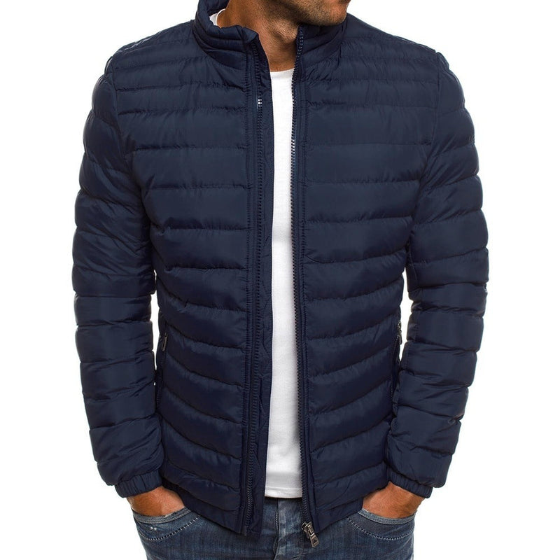 Leichte Steppjacke mit Stehkragen für Herren