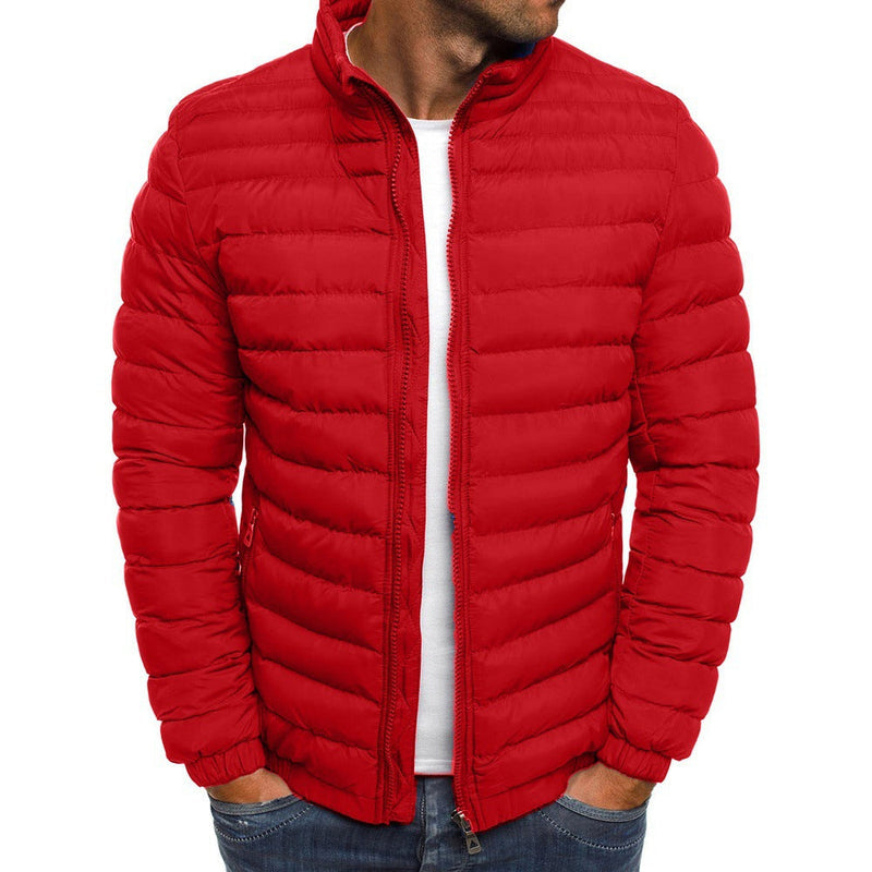 Leichte Steppjacke mit Stehkragen für Herren