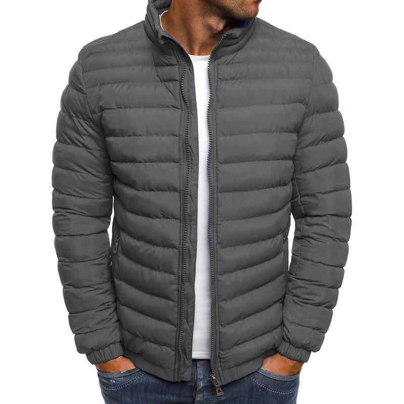 Leichte Steppjacke mit Stehkragen für Herren