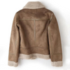 Tatiana - Lederjacke Mit Sherpa-Futter