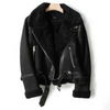 Tatiana - Lederjacke Mit Sherpa-Futter