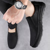 Herren-Leder-Slipper mit Gummisohle und Fußgewölbestütze