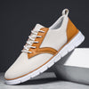 Herren-Sneaker aus Mesh mit Lederakzenten und Gummisohle
