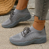 Damen-Stricksneaker mit gepolsterter Innensohle und Schnürverschluss