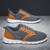 Herren-Sneaker aus Mesh mit Lederakzenten und Gummisohle