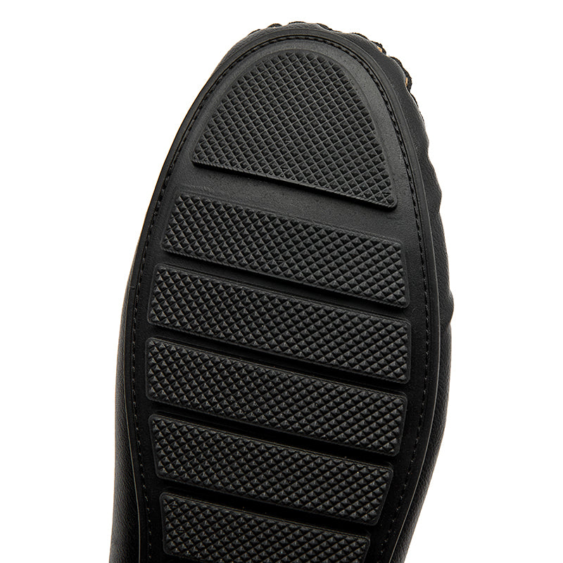 Herren-Leder-Slipper mit gepolsterter Innensohle