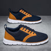 Herren-Sneaker aus Mesh mit Lederakzenten und Gummisohle
