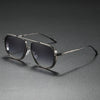Sonnenbrille für Damen mit Verlaufsgläsern und UV400-Metallrahmen