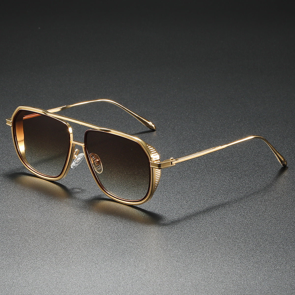 Sonnenbrille für Damen mit Verlaufsgläsern und UV400-Metallrahmen