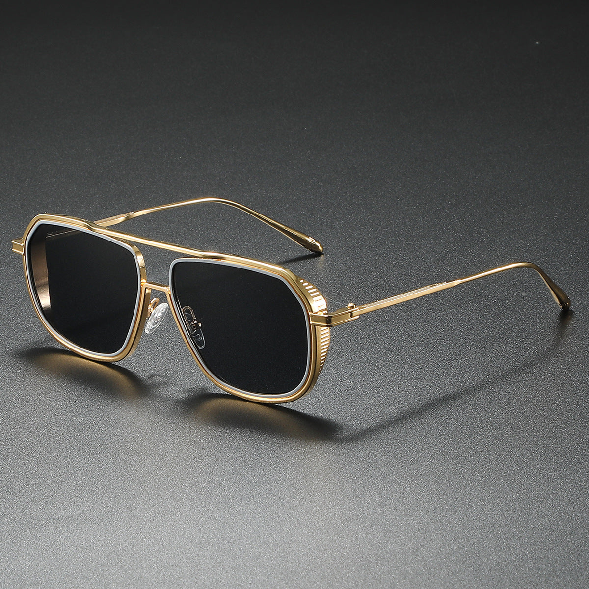 Sonnenbrille für Damen mit Verlaufsgläsern und UV400-Metallrahmen