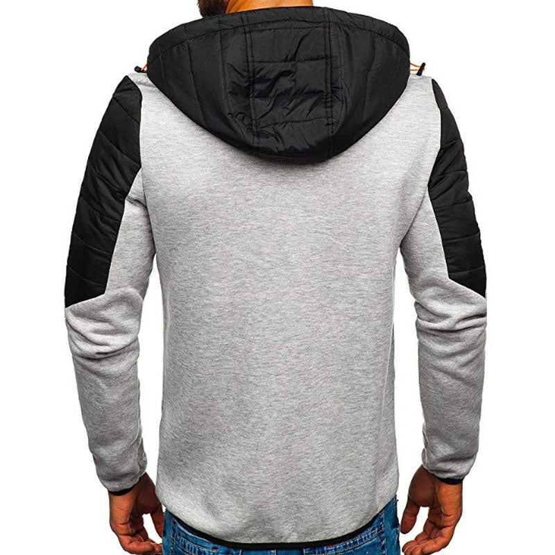Dwayne - Warm wattierte herrenjacke mit kapuze