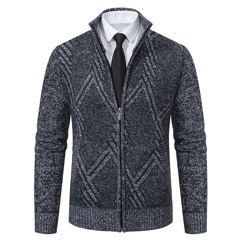 Männer Cardigan mit geometrischem Muster
