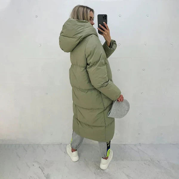 Natalia - langer warmer damenmantel für den winter