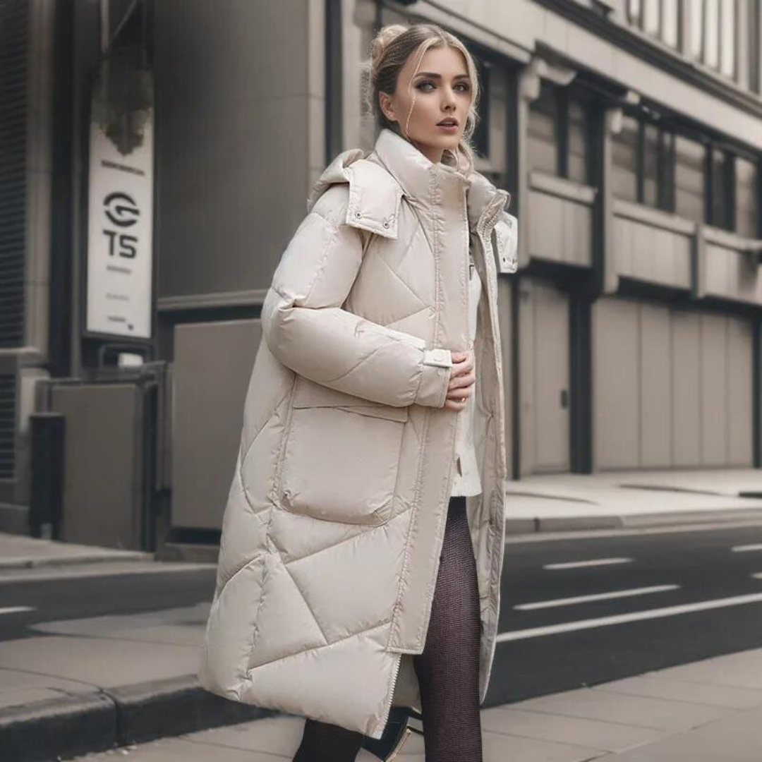 April - Solider wintermantel für damen