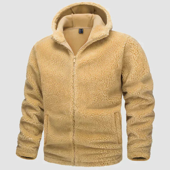 Kieran - Herren fleece-jacke mit kapuze