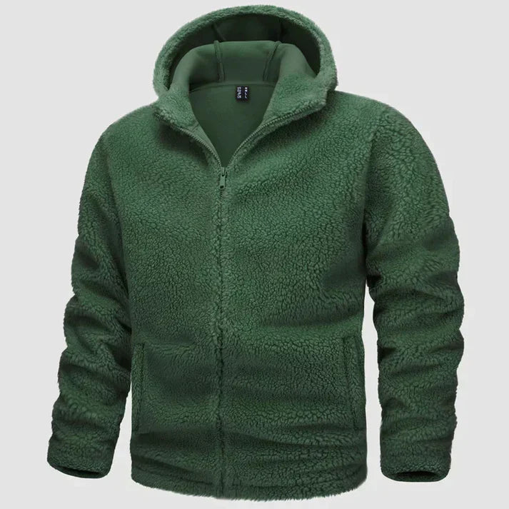 Kieran - Herren fleece-jacke mit kapuze