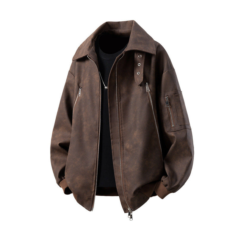 Übergangsjacke mit Reißverschlusstaschen für Herren