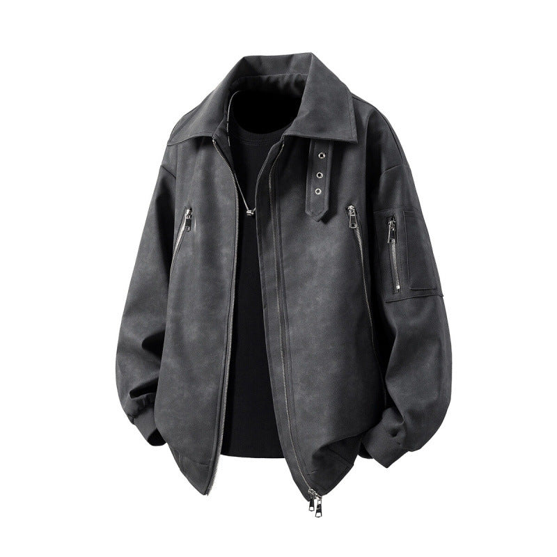 Übergangsjacke mit Reißverschlusstaschen für Herren