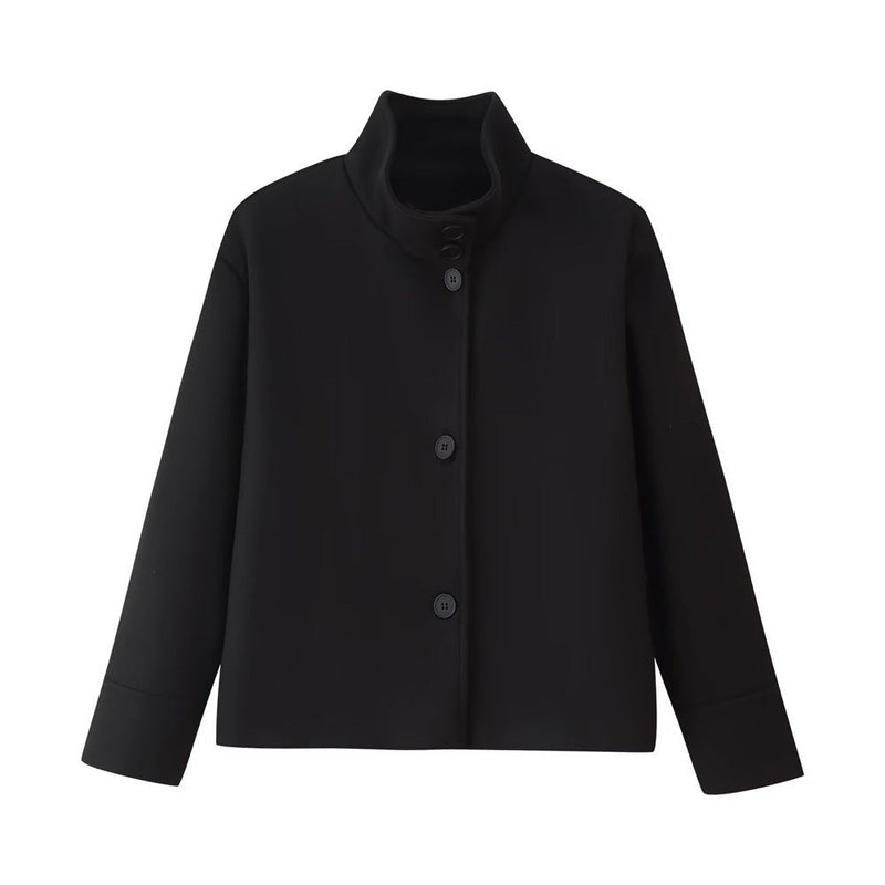 Modische Kurzjacke für Damen mit großem Kragen