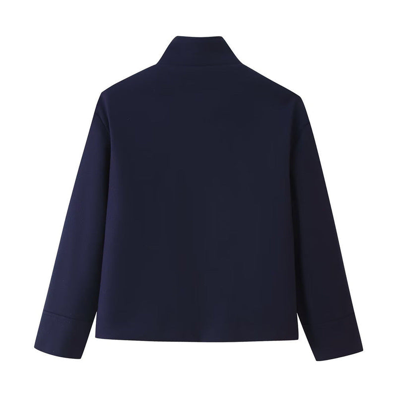 Modische Kurzjacke für Damen mit großem Kragen