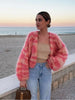 Modische Strickjacke für Damen mit offenem Schnitt