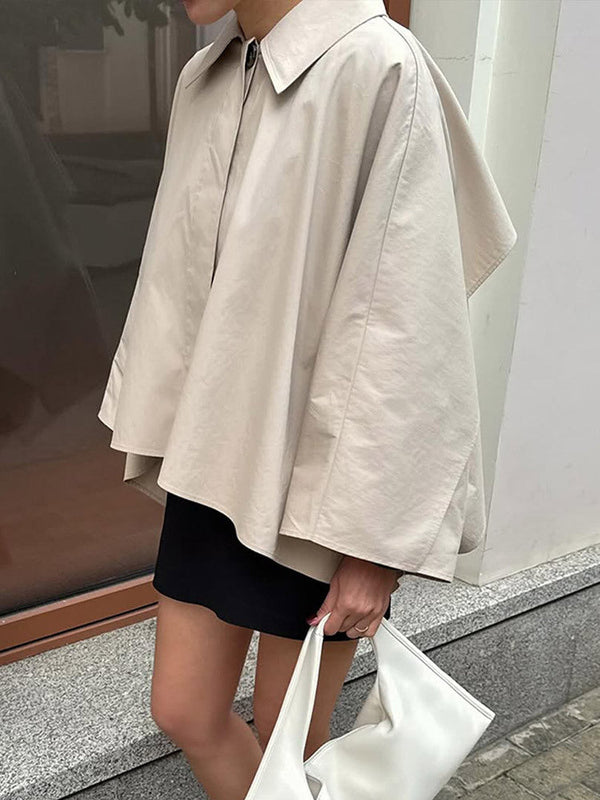 Übergangsjacke mit Cape-Ärmeln für Damen