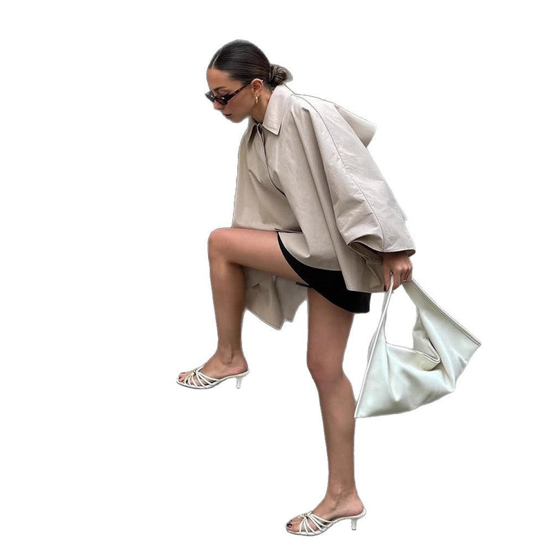 Übergangsjacke mit Cape-Ärmeln für Damen