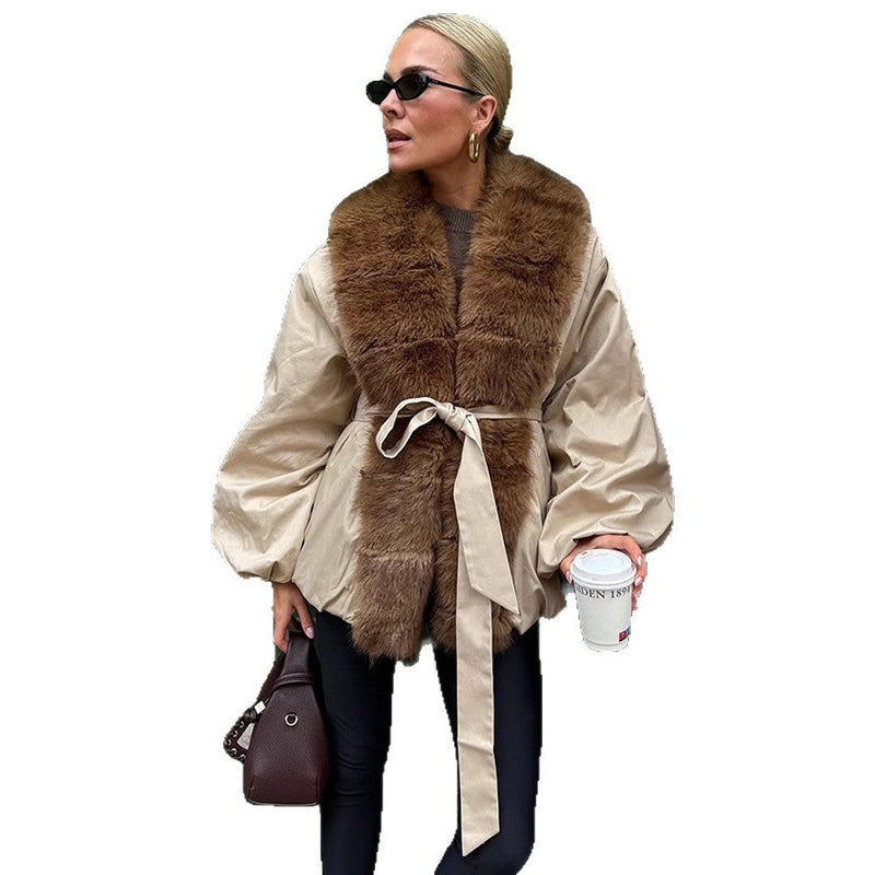 Modische Übergangsjacke mit Voluminösen Ärmeln für Damen